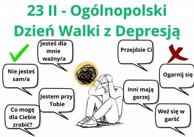 OGÓLNOPOLSKI DZIEŃ WALKI Z DEPRESJĄ.