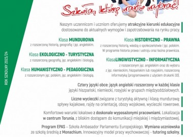 ZAPRASZAMY NA DRZWI OTWARTE DO VI LO - 21 KWIETNIA 2023 r.